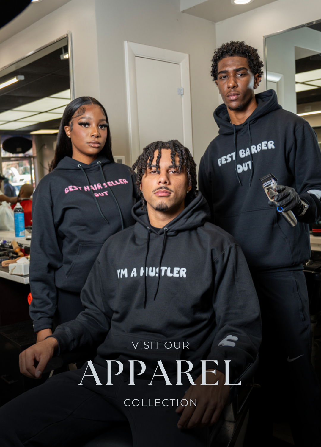 Best Hairstylist Out Hoodie – The Wig God Collection Online  display picture 1