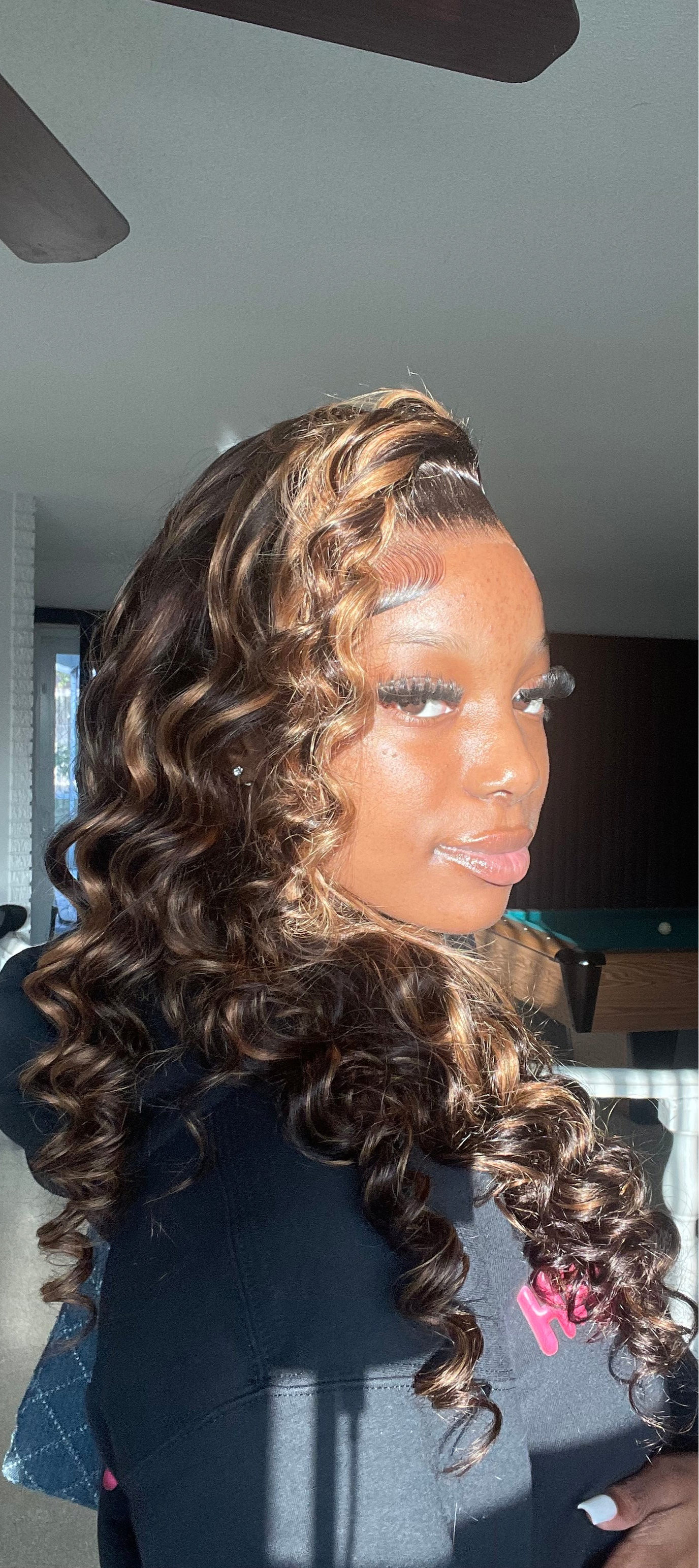 180% Density 5*5 Full Frontal Lace Body Wave Highlight