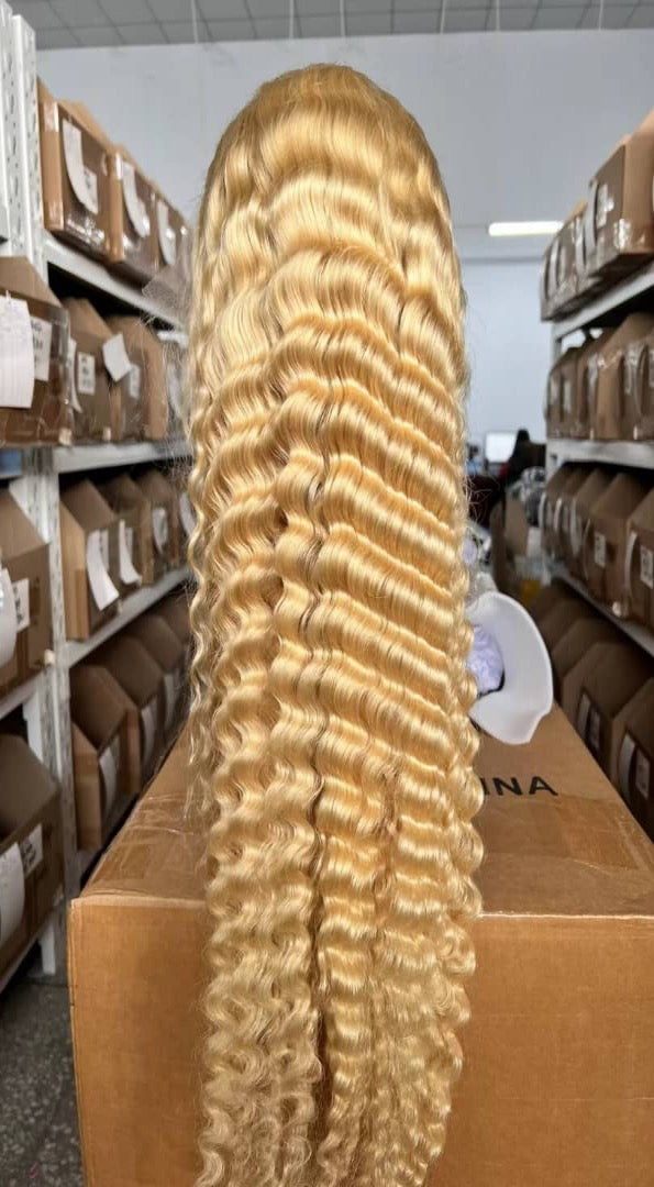 180% Density 13*4 Full Frontal Lace 613 Deep-wave/ Crimp