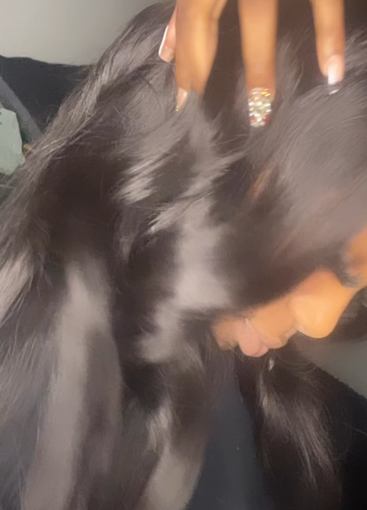 180% Density 13*4 Full Frontal Lace Body Wave Black