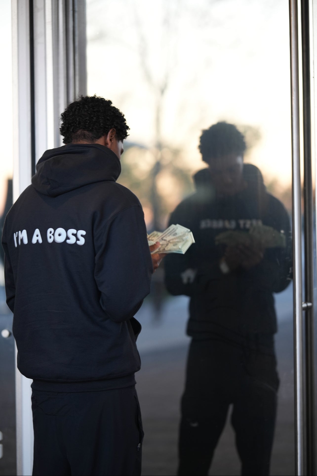 Best Barber Out White Bubble Letter Hoodie