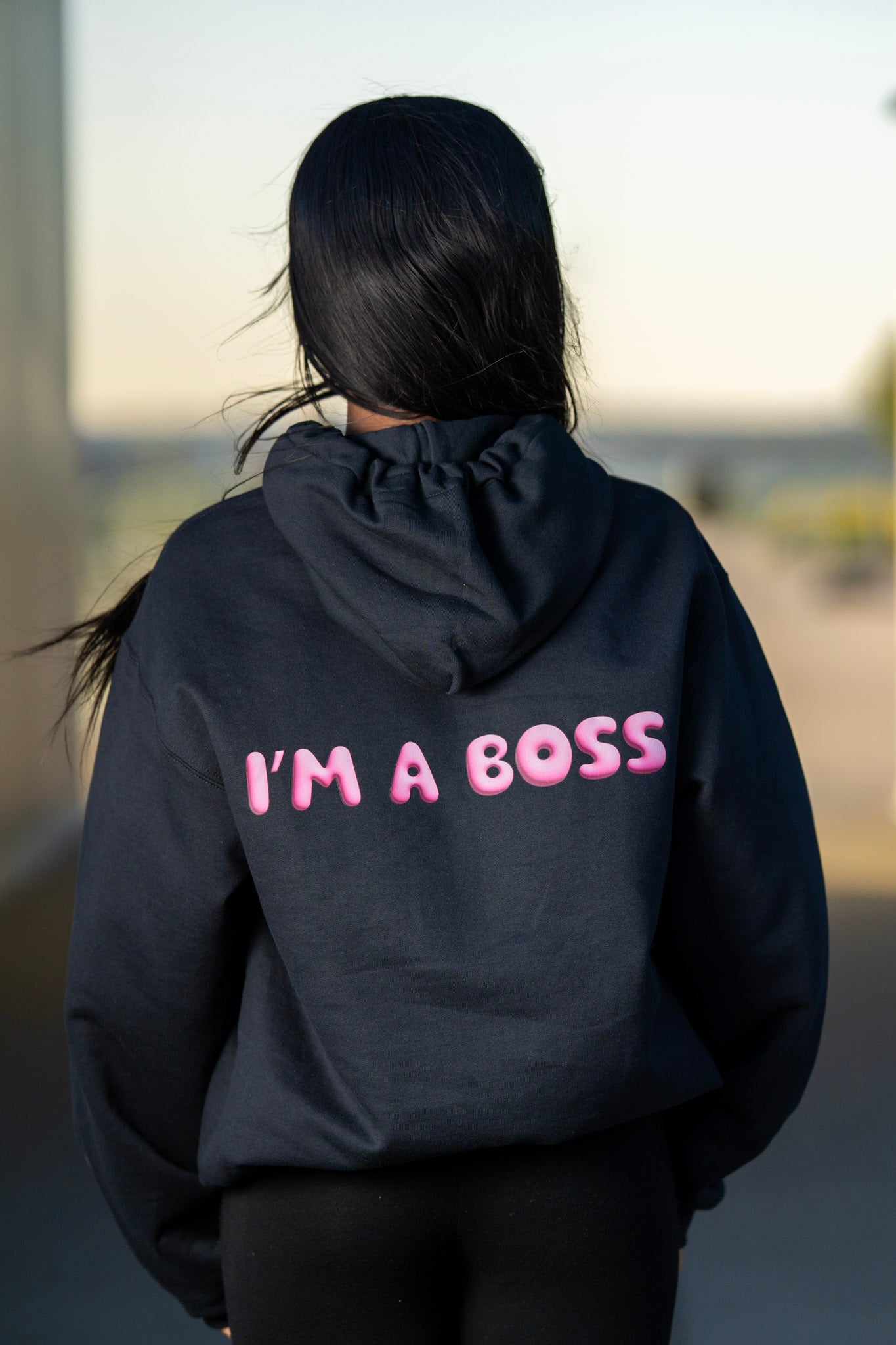 Best Hairstylist Out Pink Bubble Letter Hoodie