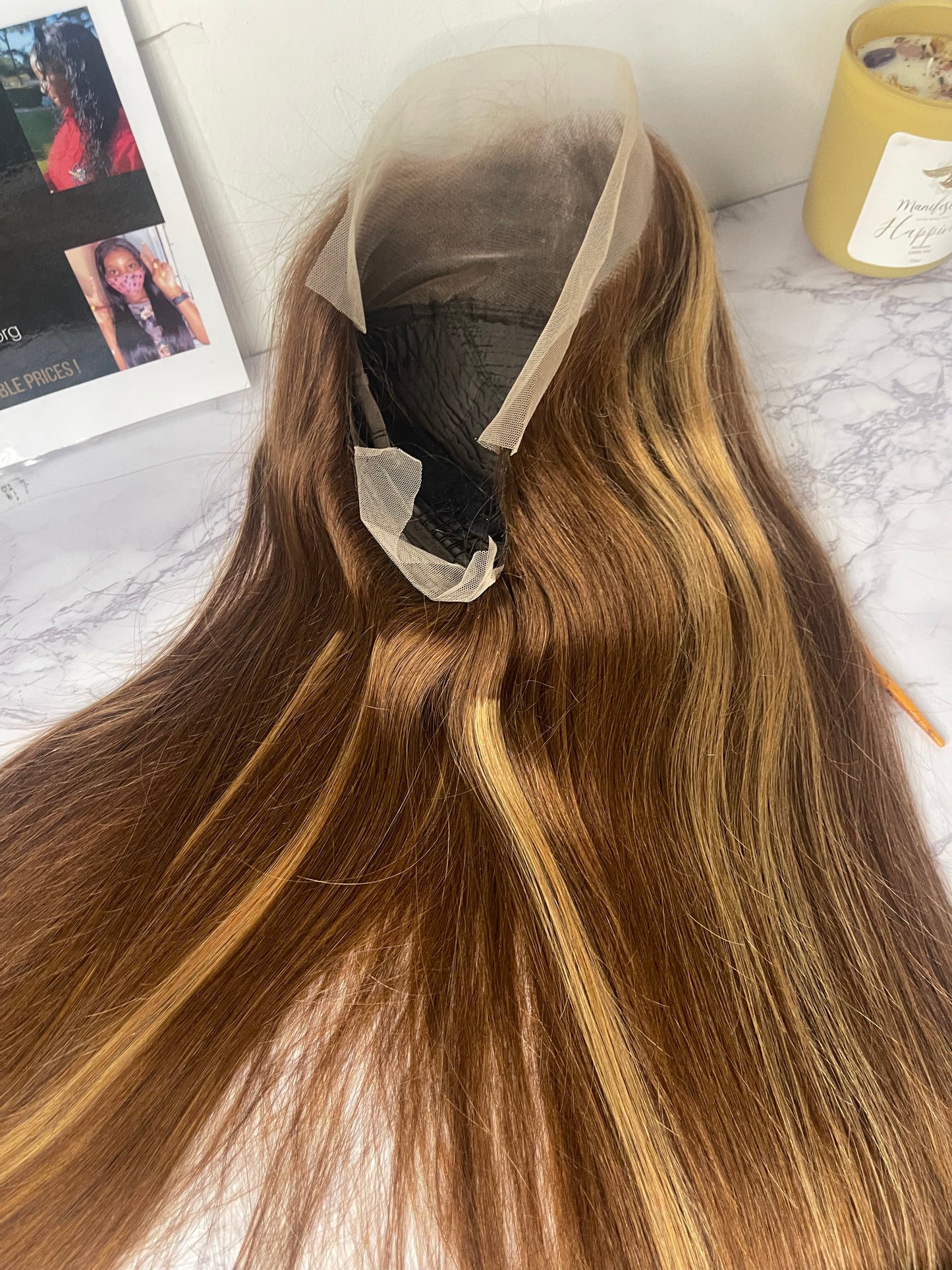 210% Density 13*4 Full Frontal Lace Straight/ Body wave Highlight